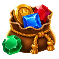 Ícone de uma slot com símbolos de jackpot